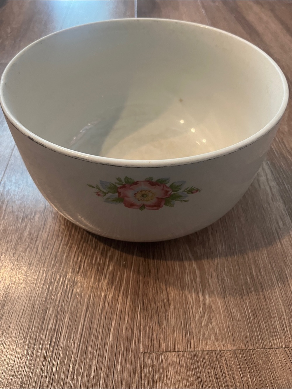 Vintage Hall’s Superior Quality Rose Pattern mixing bowl